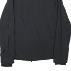 JACK WILLS Mens Black Jacket S Polyester Blend Plain Zip Lightweight Casual