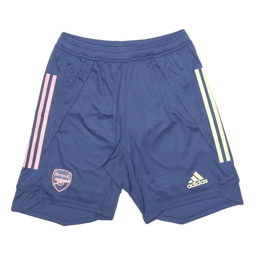 ADIDAS 2020-21 Arsenal Mens Shorts Blue Pink S W26 Sports Training Football