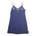VICTORIA SECRET Womens Blue Lace Sleeveless Mini Dress Size S Elegant Nightwear