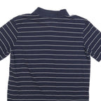 TOMMY HILFIGER Womens Navy & White Striped Short Sleeve Polo Shirt S