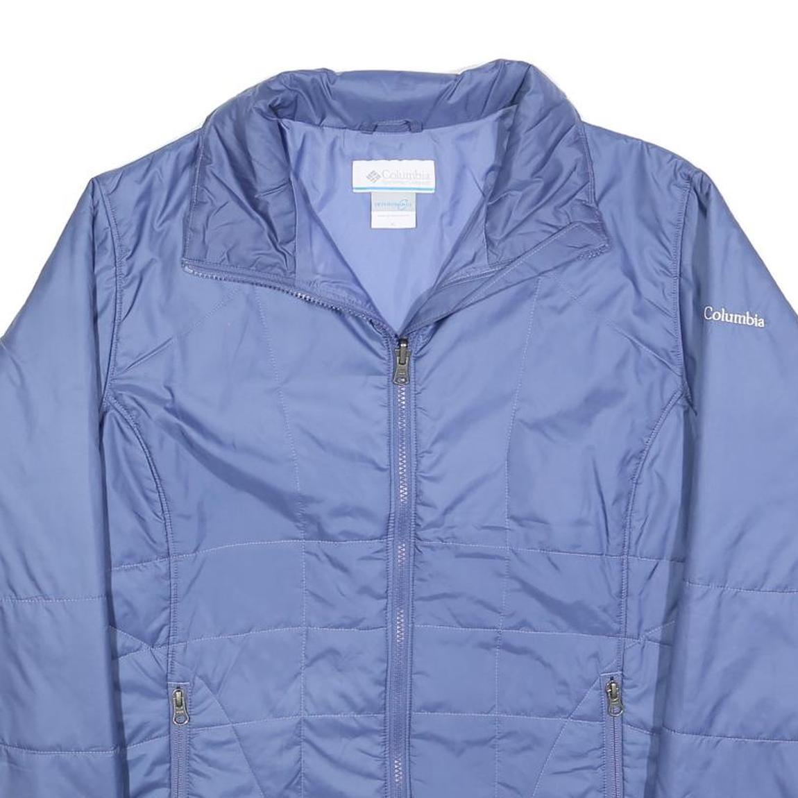 COLUMBIA Womens Blue Jacket XL Polyester Zip Lightweight Outdoor Casual