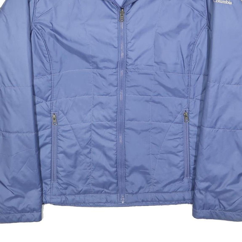COLUMBIA Womens Blue Jacket XL Polyester Zip Lightweight Outdoor Casual