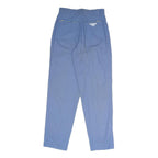 GARRY Mens Cotton Blend Blue Regular Fit Straight Leg Trousers W26 L29