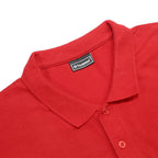 HUMMEL Mens Red Short Sleeve Plain 2XL Cotton Polo Shirt Sports Casual