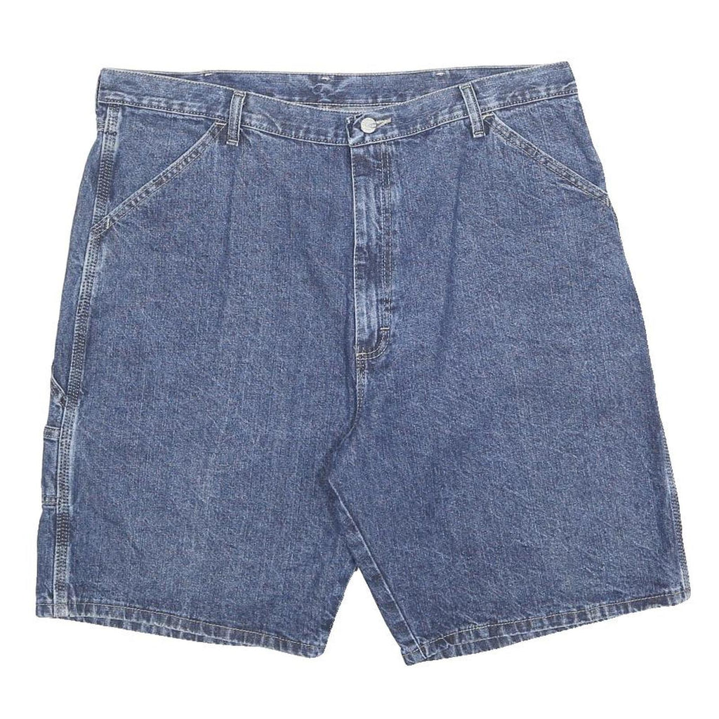 WRANGLER Mens Denim Blue Carpenter Shorts XL W38 Casual Cotton Workwear