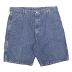 WRANGLER Mens Denim Blue Carpenter Shorts XL W38 Casual Cotton Workwear