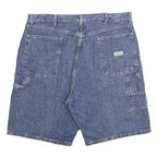 WRANGLER Mens Denim Blue Carpenter Shorts XL W38 Casual Cotton Workwear