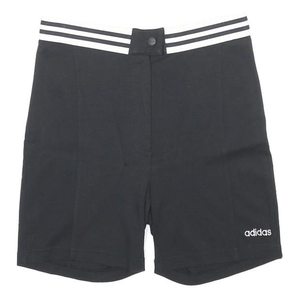 ADIDAS Womens Black Casual Shorts UK 12 W28 Viscose Blend Sportswear