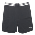 ADIDAS Womens Black Casual Shorts UK 12 W28 Viscose Blend Sportswear