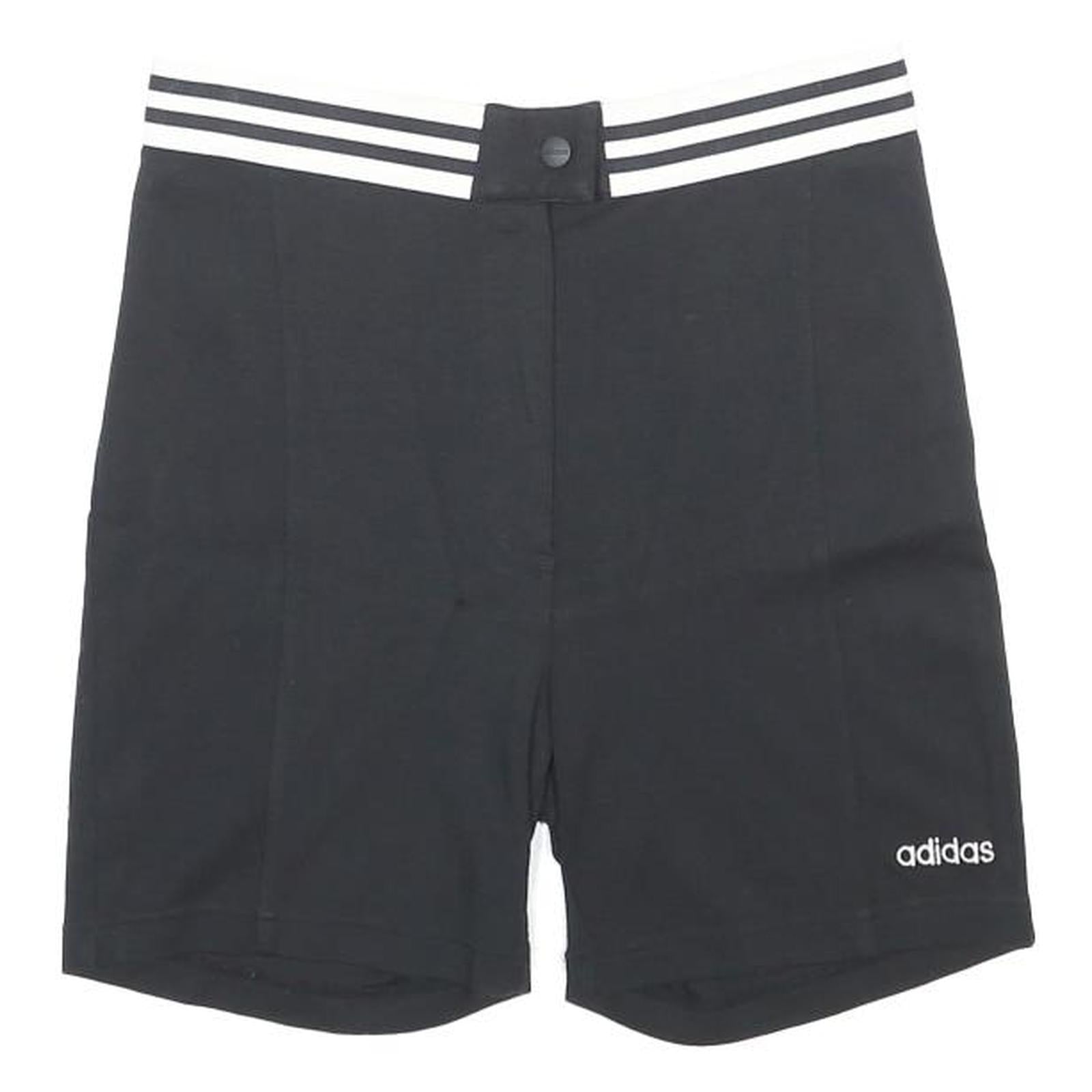 ADIDAS Womens Black Casual Shorts UK 12 W28 Viscose Blend Sportswear
