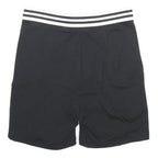 ADIDAS Womens Black Casual Shorts UK 12 W28 Viscose Blend Sportswear