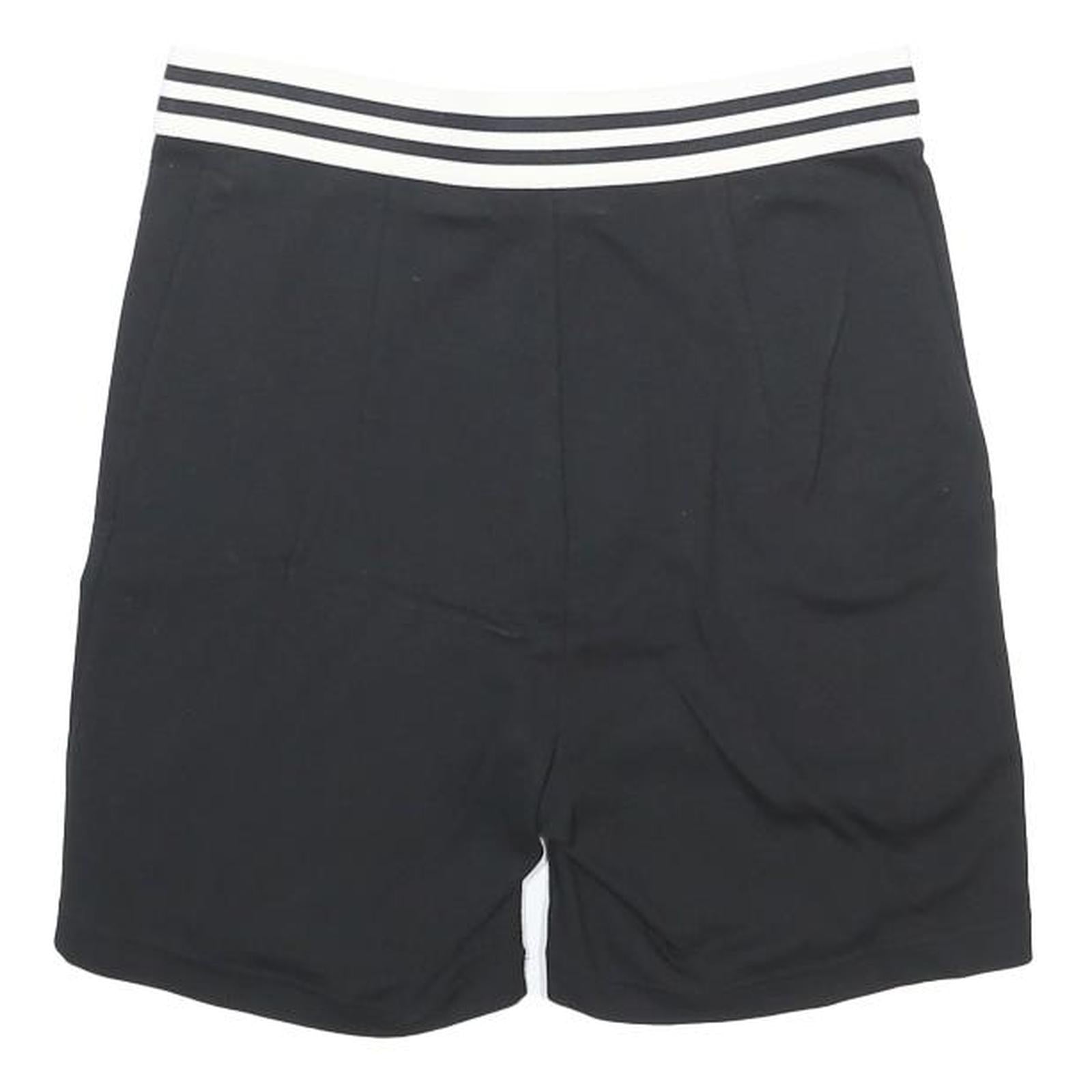 ADIDAS Womens Black Casual Shorts UK 12 W28 Viscose Blend Sportswear