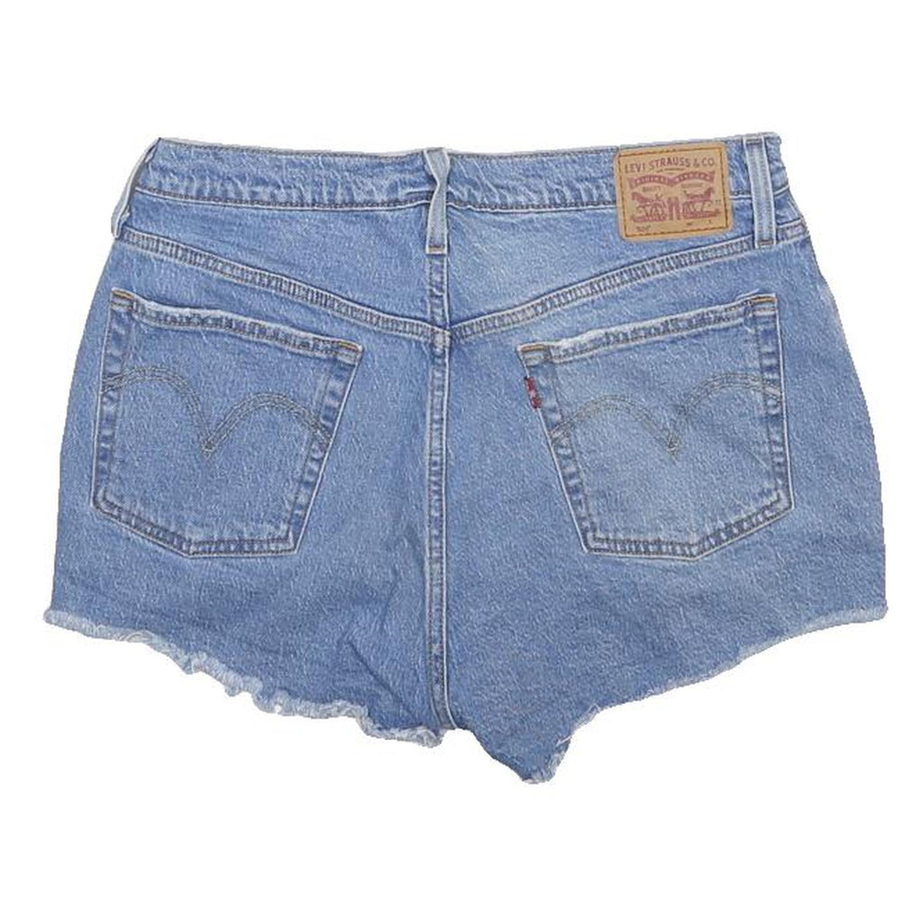 LEVI'S Womens Shorts Blue Denim Cut-Off Distressed M W30 Summer Casual