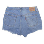 LEVI'S Womens Shorts Blue Denim Cut-Off Distressed M W30 Summer Casual