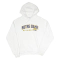 CHAMPION Mens White Notre Dame Belmont Hoodie M Cotton Blend Casual Hooded