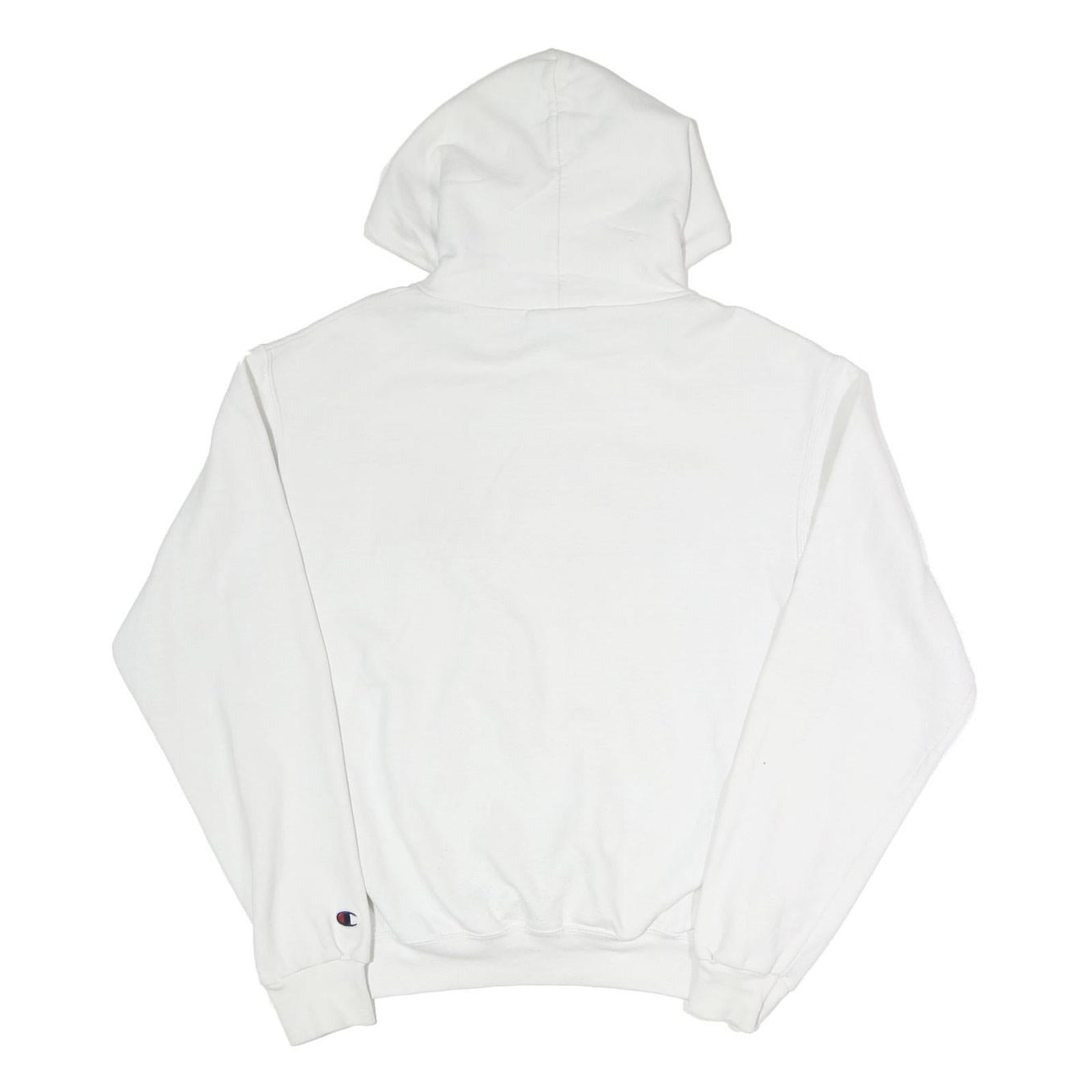 CHAMPION Mens White Notre Dame Belmont Hoodie M Cotton Blend Casual Hooded