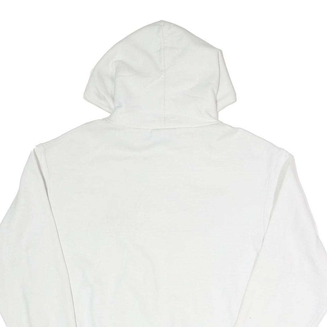 CHAMPION Mens White Notre Dame Belmont Hoodie M Cotton Blend Casual Hooded