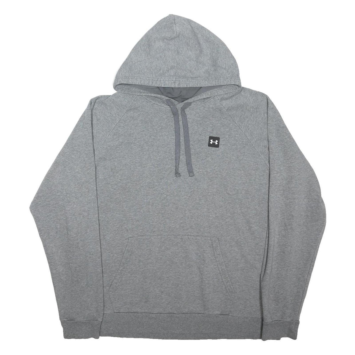 UNDER ARMOUR Mens Grey Pullover Hoodie 2XL Cotton Blend Casual Sportswear
