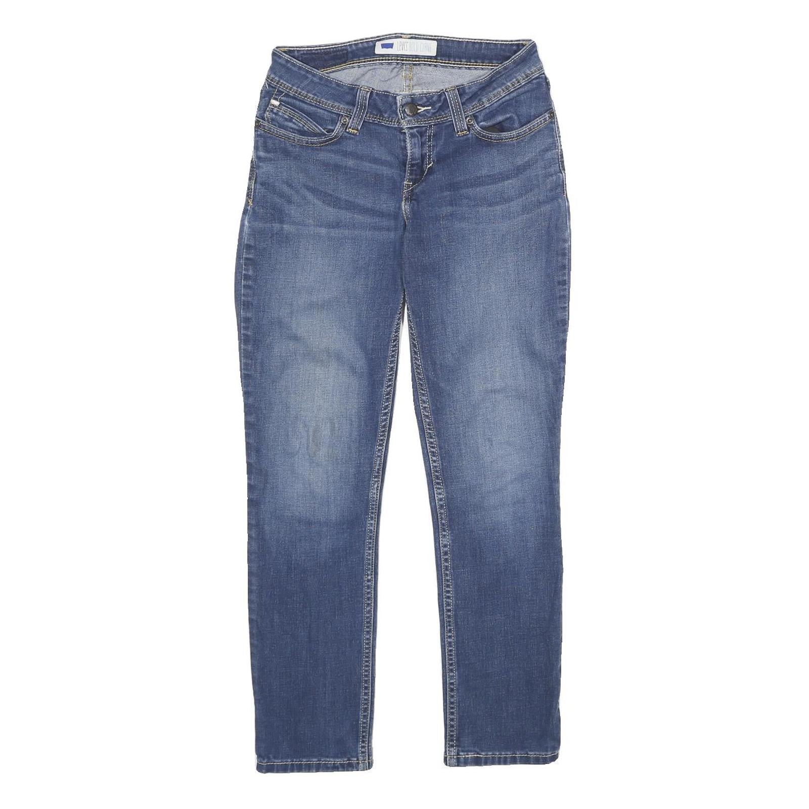 LEVI'S Womens Bold Curve Relaxed Jeans Blue Denim W26 L28 Classic Style Zip