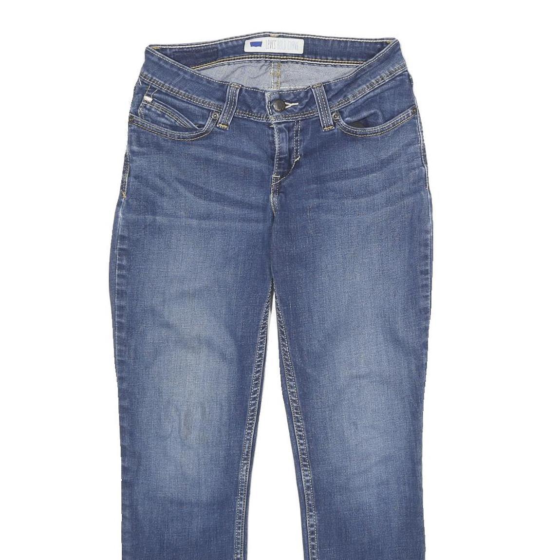 LEVI'S Womens Bold Curve Relaxed Jeans Blue Denim W26 L28 Classic Style Zip