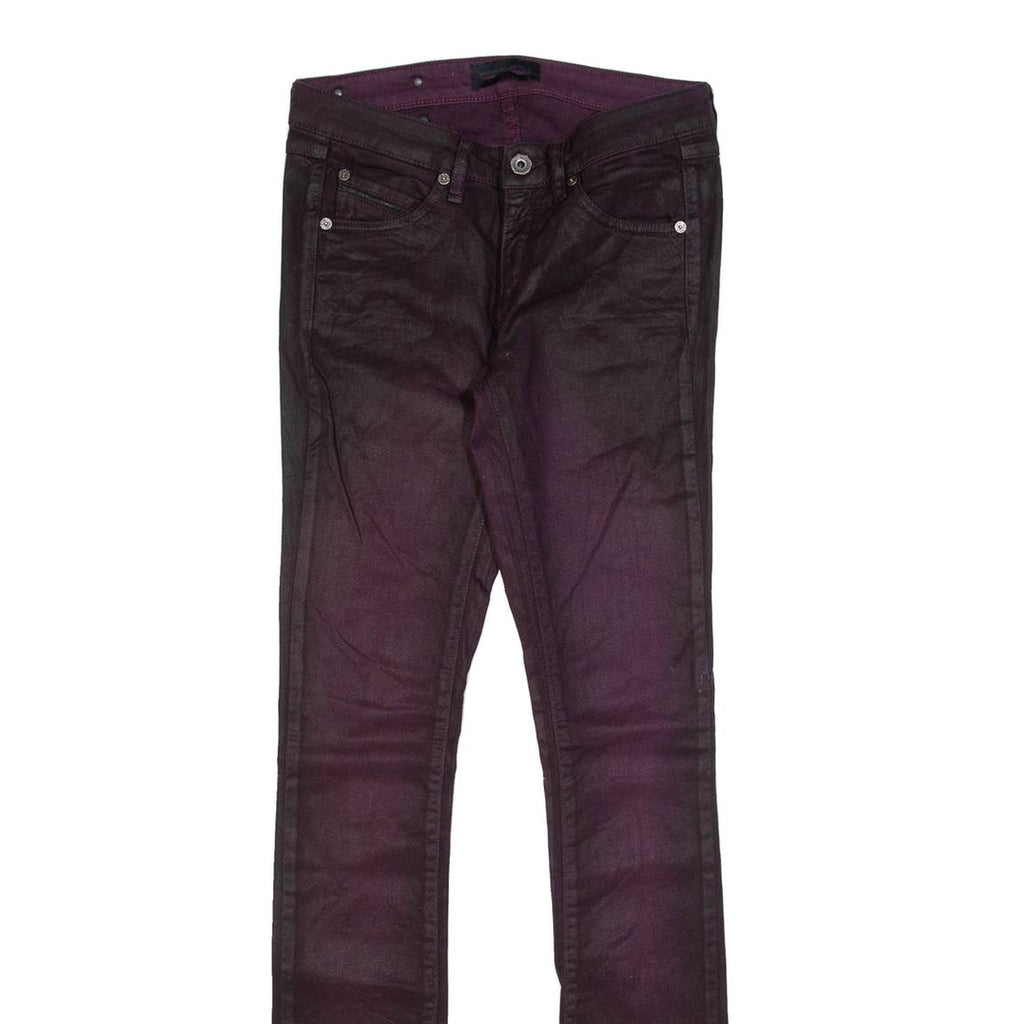 DIESEL Womens Trousers Maroon Slim Skinny W28 L32