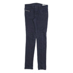 DIESEL Womens Slim Blue Jeans Denim W28 L32 Zip Pocket Detail