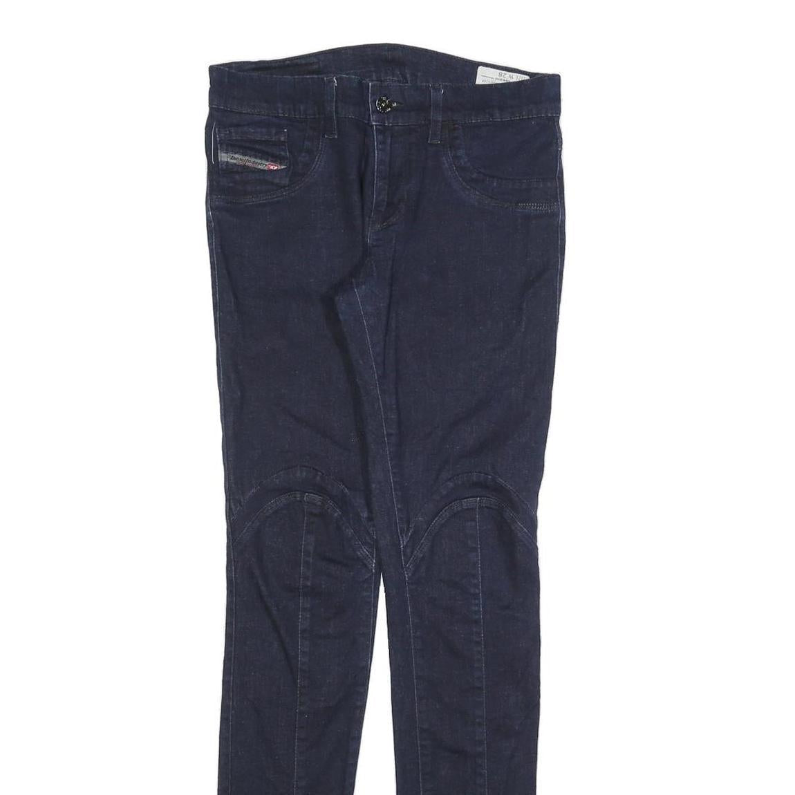 DIESEL Womens Slim Blue Jeans Denim W28 L32 Zip Pocket Detail