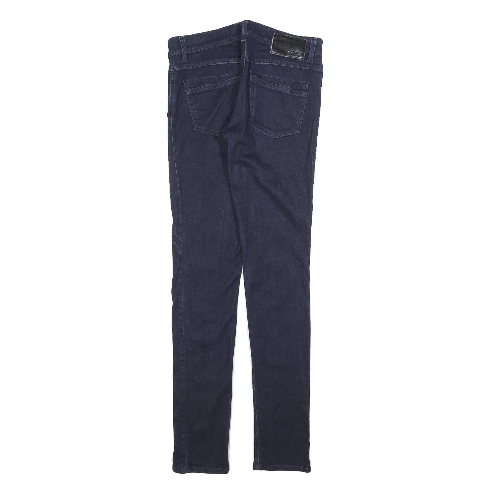 DIESEL Womens Slim Blue Jeans Denim W28 L32 Zip Pocket Detail