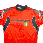 BRUNEX Cycling Italia Mens Jersey Red 1/2 Zip 2XL