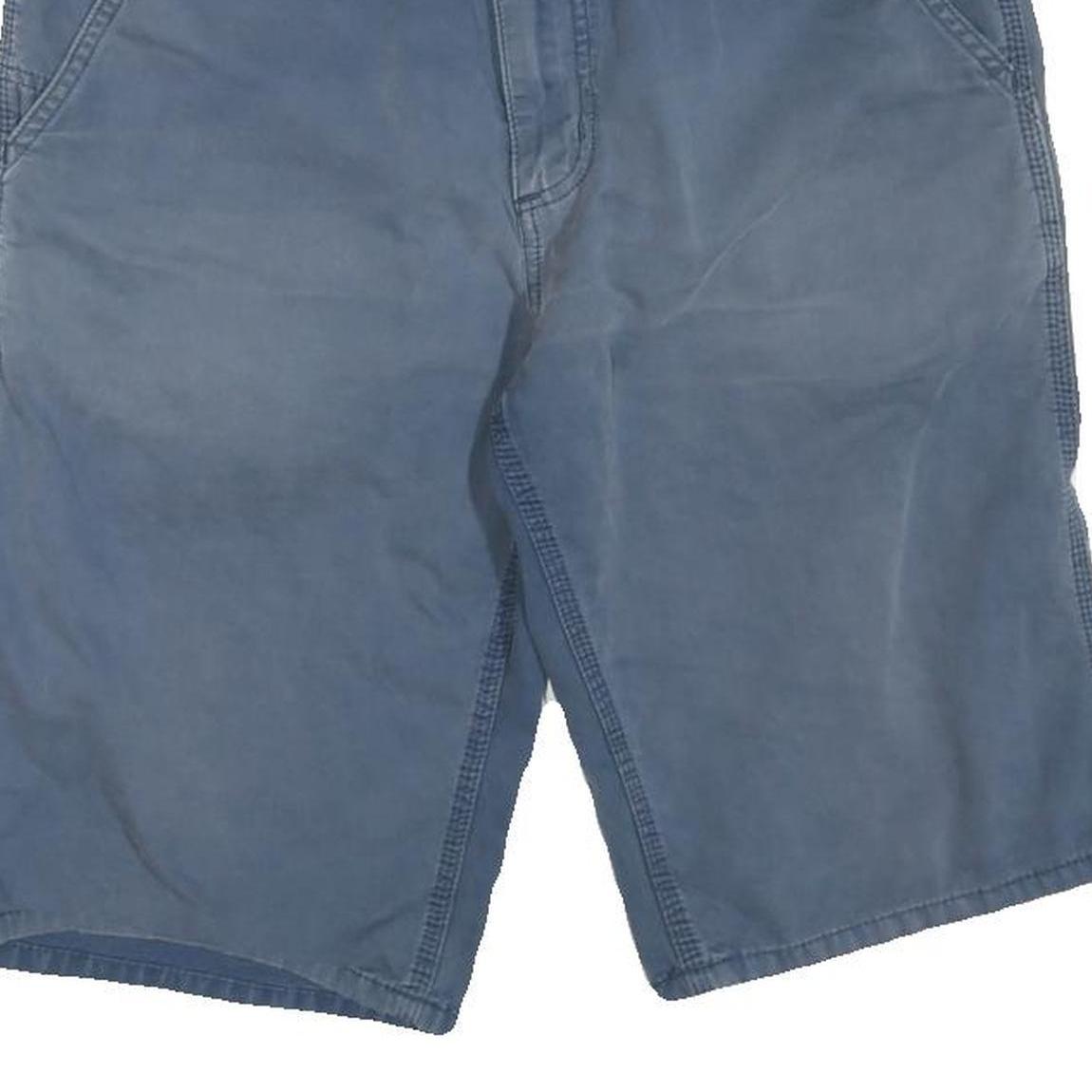 CARHARTT Mens Shorts Blue Casual Plain M W34 Durable Cotton Blend Workwear
