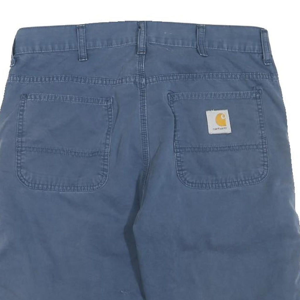 CARHARTT Mens Shorts Blue Casual Plain M W34 Durable Cotton Blend Workwear