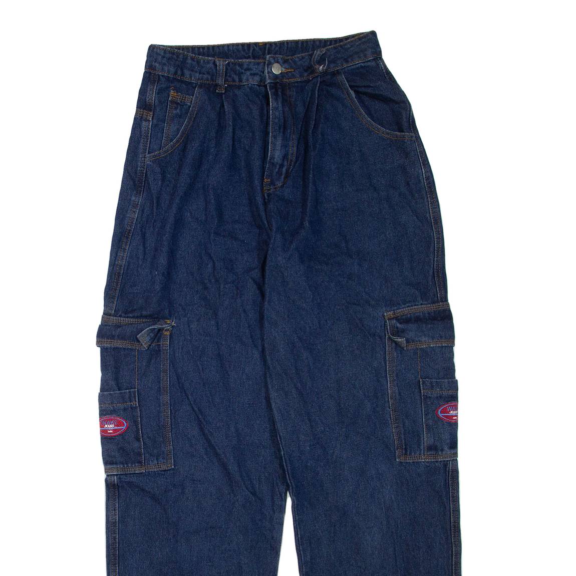 WAKE JEANS Womens Jeans Blue Loose Tapered W30 L33
