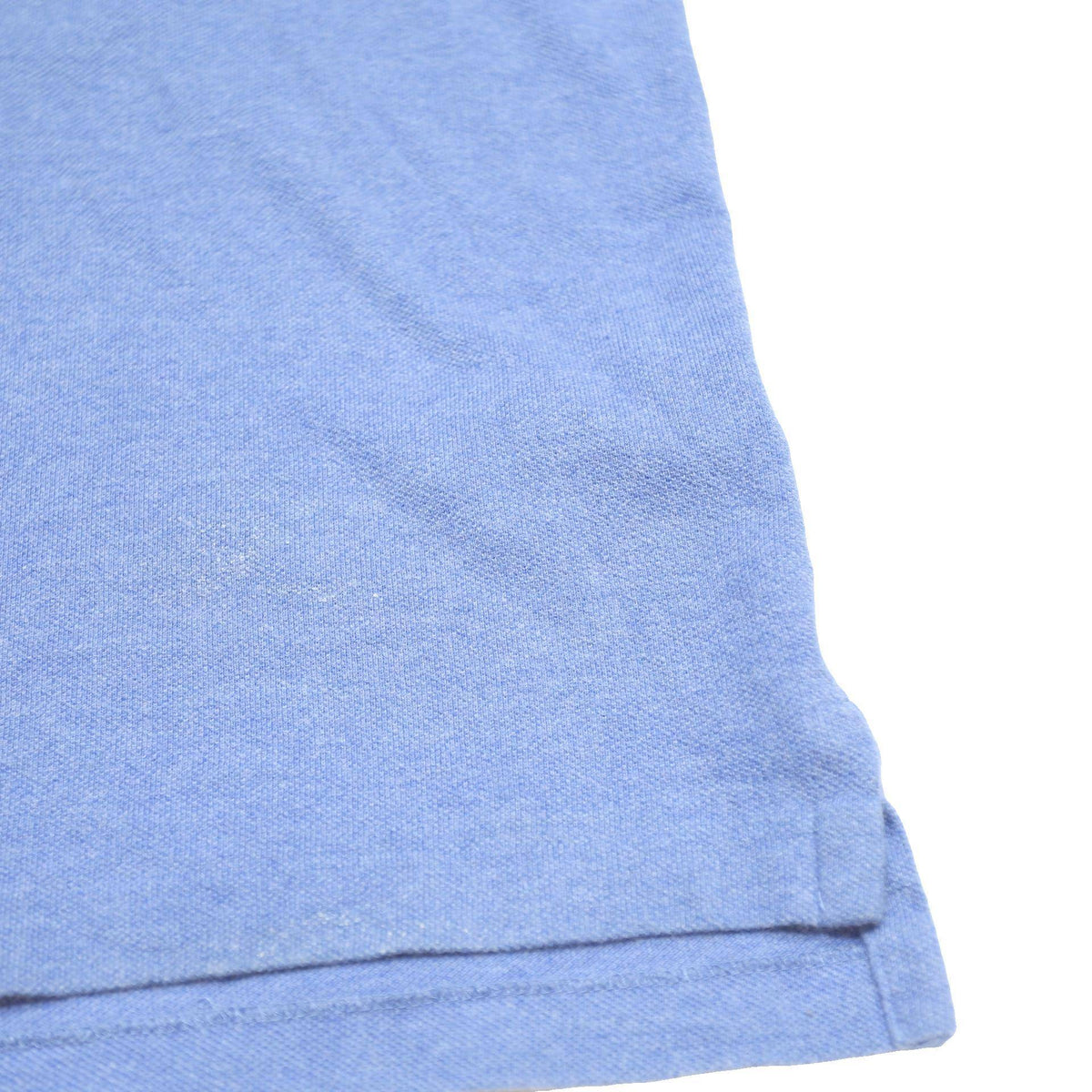 POLO RALPH LAUREN Mens Blue Short Sleeve Plain L Cotton Polo Shirt Casual