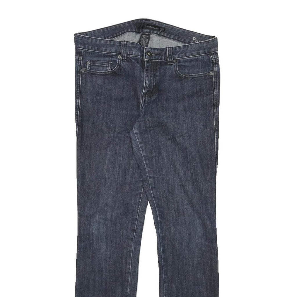 CALVIN KLEIN JEANS Womens Regular Fit Straight Denim Dark Wash W30 L30 Stylish