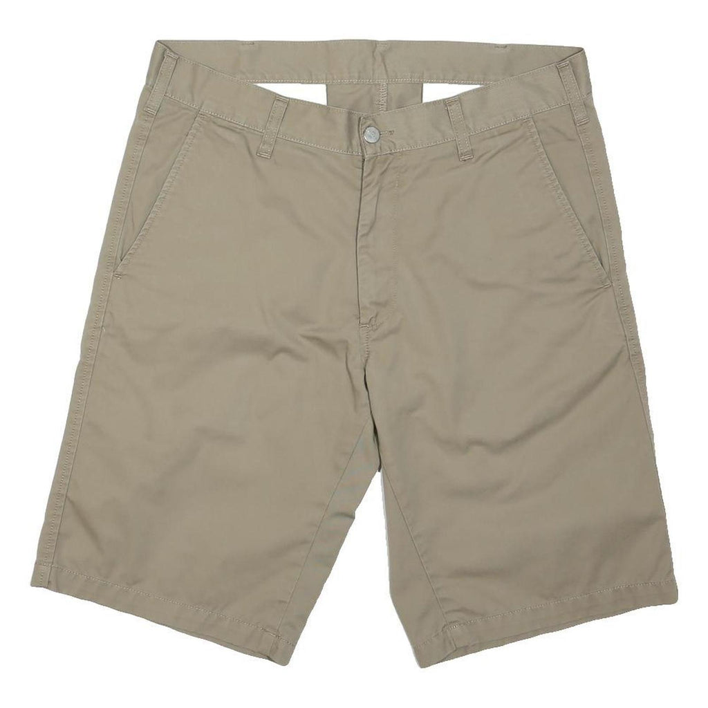 CARHARTT Mens Shorts Beige Casual M W35 Cotton Blend Comfortable Workwear