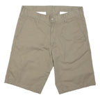 CARHARTT Mens Shorts Beige Casual M W35 Cotton Blend Comfortable Workwear