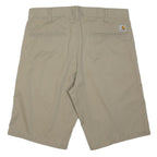 CARHARTT Mens Shorts Beige Casual M W35 Cotton Blend Comfortable Workwear