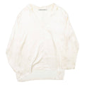 CHRISTA GUNTER Womens Shirt Beige Collared Long Sleeve L