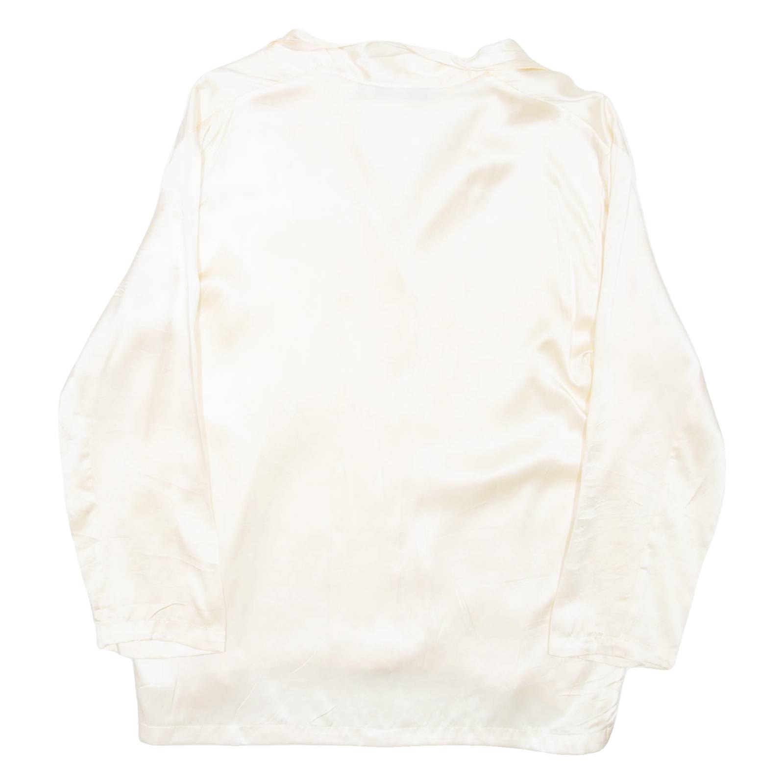 CHRISTA GUNTER Womens Shirt Beige Collared Long Sleeve L