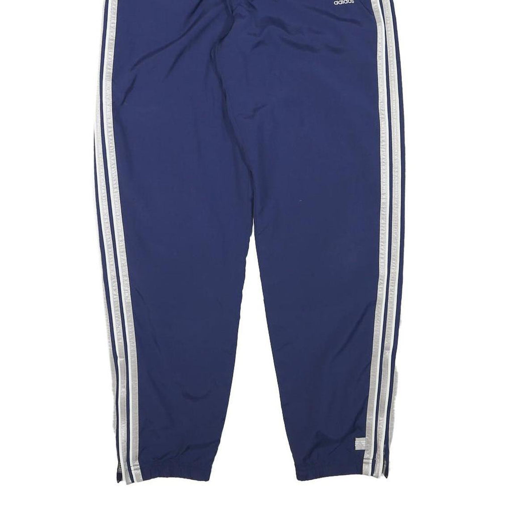 ADIDAS Mens Joggers Blue & White Slim Tapered M W26 L29 Polyester Blend Sports