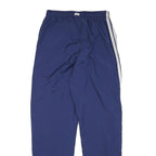 ADIDAS Mens Joggers Blue & White Slim Tapered M W26 L29 Polyester Blend Sports
