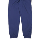 ADIDAS Mens Joggers Blue & White Slim Tapered M W26 L29 Polyester Blend Sports