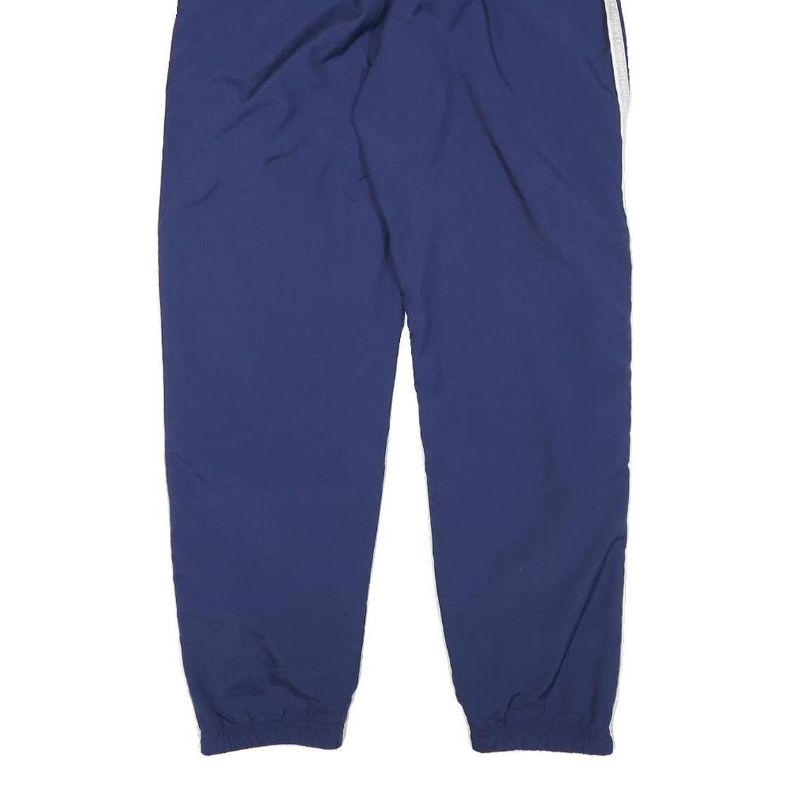 ADIDAS Mens Joggers Blue & White Slim Tapered M W26 L29 Polyester Blend Sports