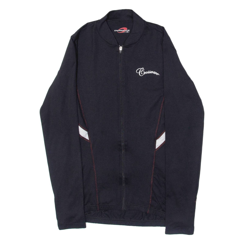 CROSSWAVE Full Zip Cycling Mens Jersey Black Long Sleeve S