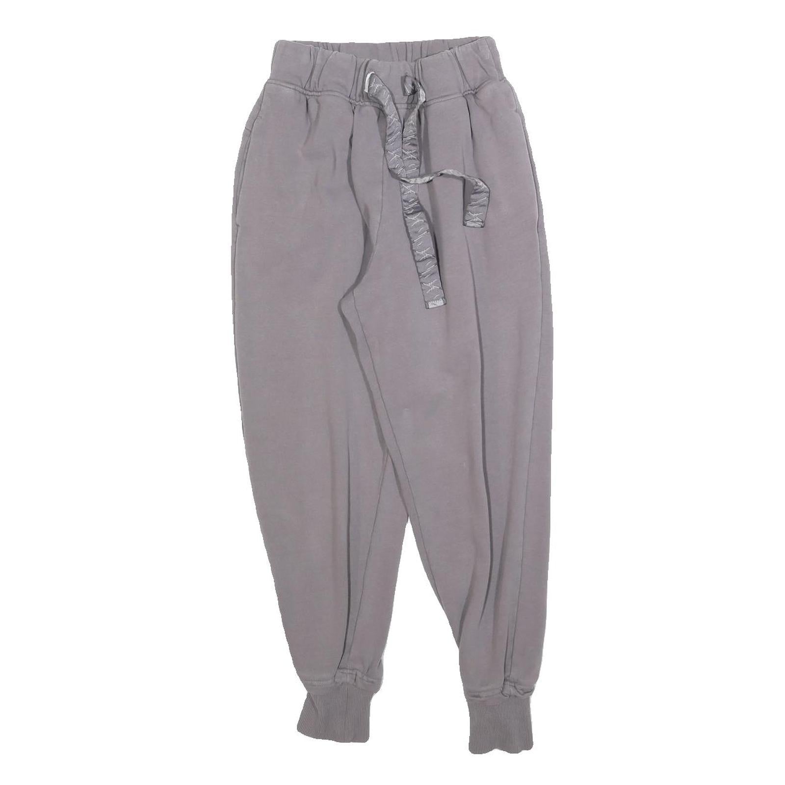 GYMSHARK Womens Joggers Grey XS W24 L25 Slim Tapered Fit Cotton Blend Casual