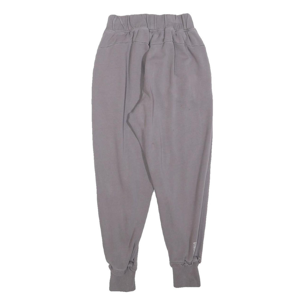 GYMSHARK Womens Joggers Grey XS W24 L25 Slim Tapered Fit Cotton Blend Casual