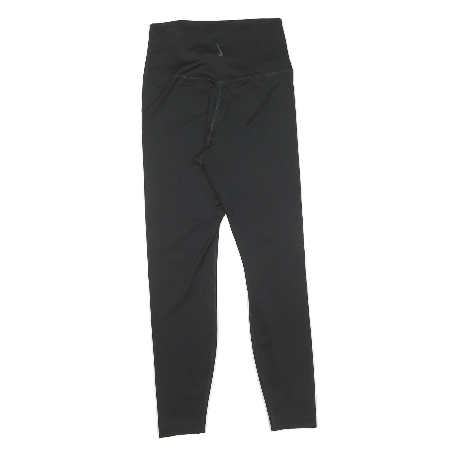 NIKE Womens Joggers Black S W22 L25 Slim Tapered Fit Sports Activewear