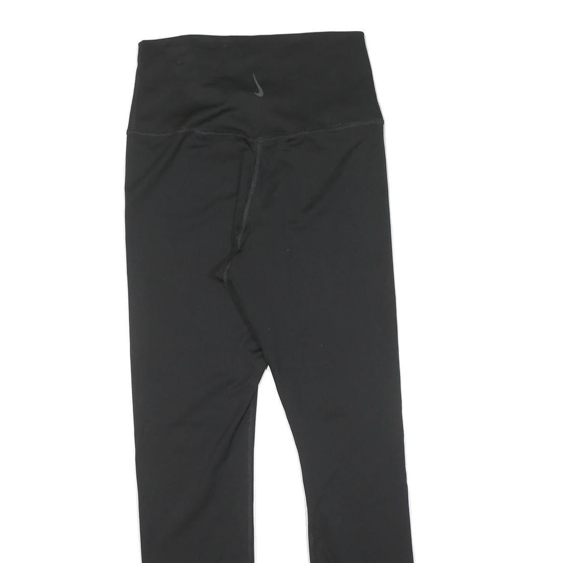 NIKE Womens Joggers Black S W22 L25 Slim Tapered Fit Sports Activewear