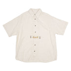 WOODPECKER Mens Plain Shirt Beige 2XL