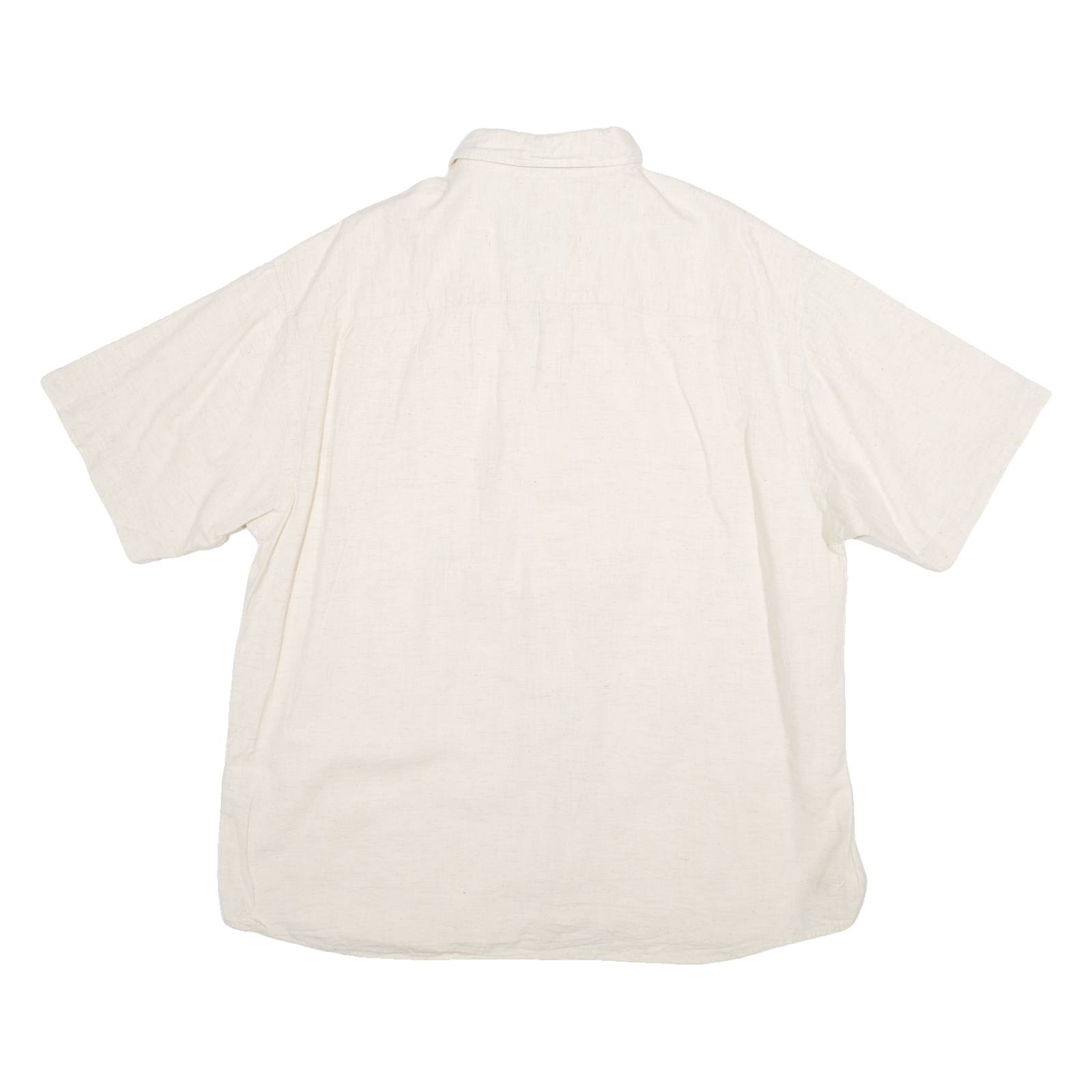 WOODPECKER Mens Plain Shirt Beige 2XL